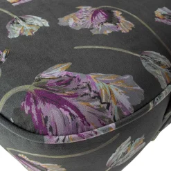 Wohnen Sessel<Grauer Samt Sessel mit Tulpen Lila - Kiyoshi