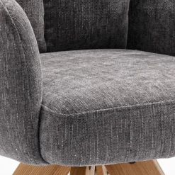 Wohnen Stühle<Grauer Tischsessel mit Federkern - Cregorian (2er Set)