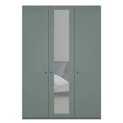 Wohnen Kleiderschränke<Graugrüner Kleiderschrank mit Metallgriffen - Rajavo II