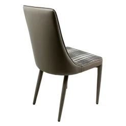 Wohnen Sitzgruppe<Große Essgruppe in Grau Weiß Mervellin mit Bank (sechsteilig)