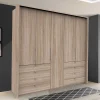 Wohnen Kleiderschränke<Großer Kleiderschrank in Eiche Sägerau - Zayun