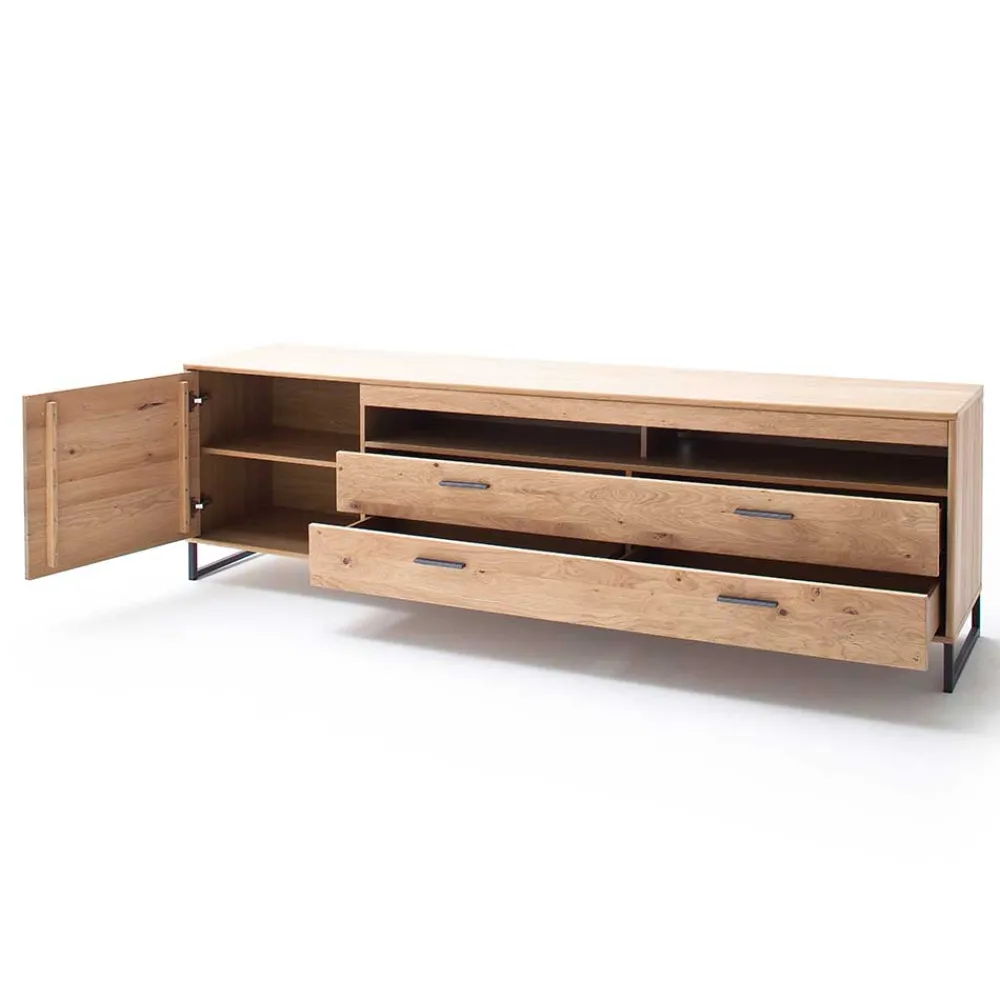 Wohnen Wohnwände<Großes Design TV Board & Wandregal - Assela (zweiteilig)