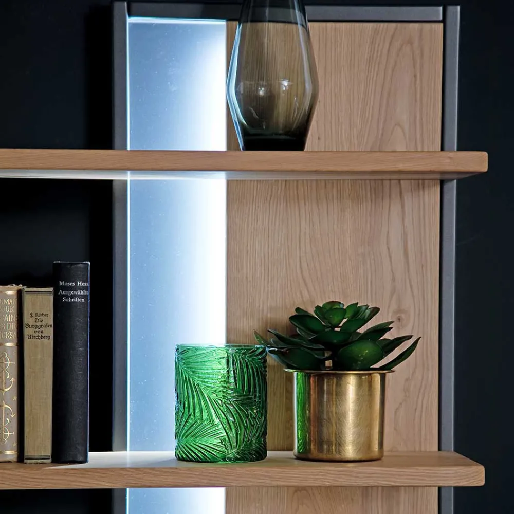 Wohnen Wohnwände<Großes Design TV Board & Wandregal - Assela (zweiteilig)