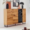 Wohnen Sideboards|Highboards<Großes Highboard mit Metall Bügelgestell - Flacona