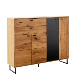 Wohnen Sideboards|Highboards<Großes Highboard mit Metall Bügelgestell - Flacona