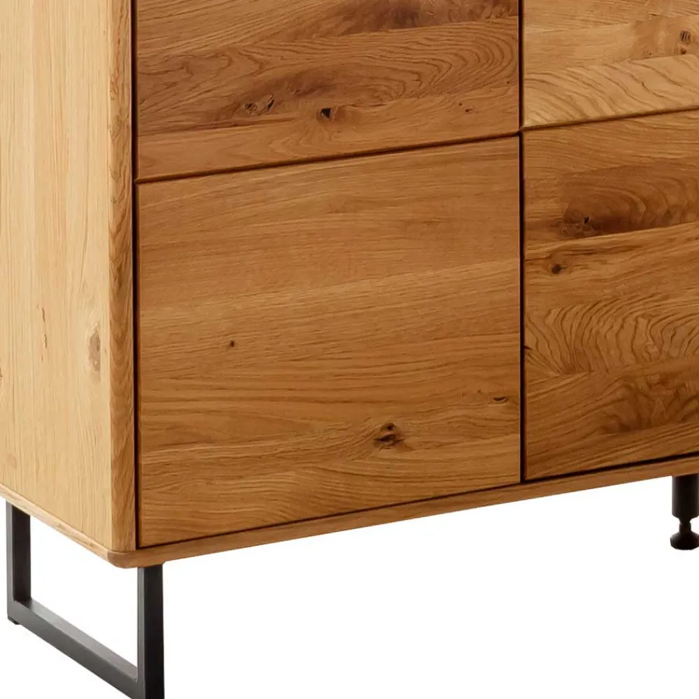 Wohnen Sideboards|Highboards<Großes Highboard mit Metall Bügelgestell - Flacona