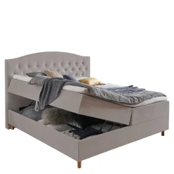 Wohnen Betten<H3 Komplettbett mit Bettkasten in Hellbraun - Furcia