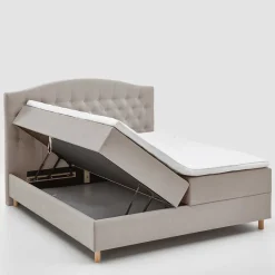Wohnen Betten<H3 Komplettbett mit Bettkasten in Hellbraun - Furcia