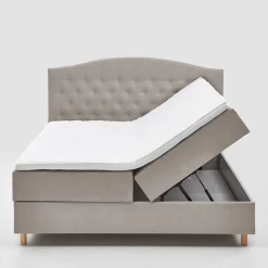 Wohnen Betten<H3 Komplettbett mit Bettkasten in Hellbraun - Furcia