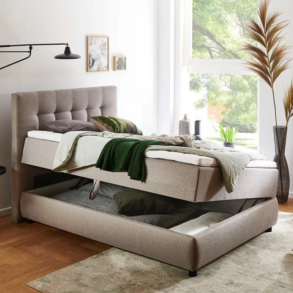 Wohnen Betten<H2 Polsterbett mit Topper und 7-Zonen-TTF-Matratze - Zikalu