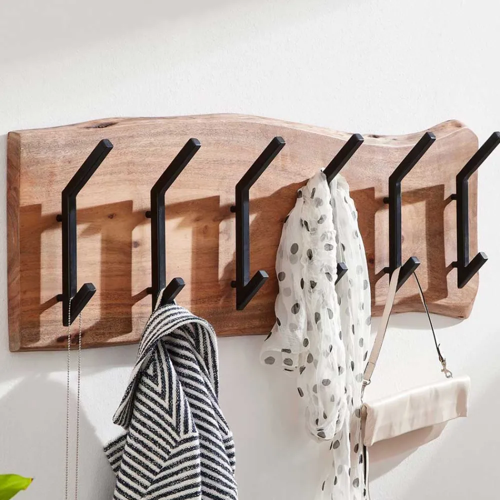 Wohnen Garderoben<Hakenleiste aus Akazie Living Edge - Ralfiago