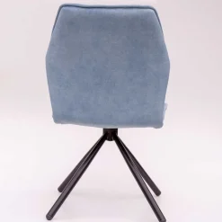 Wohnen Stühle<Hellblauer Esstisch-Stuhl mit Metallgestell - Lescalier (2er Set)