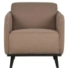 Wohnen Sessel<Hellbrauner Boucle Sessel mit Federkern - Bratannio