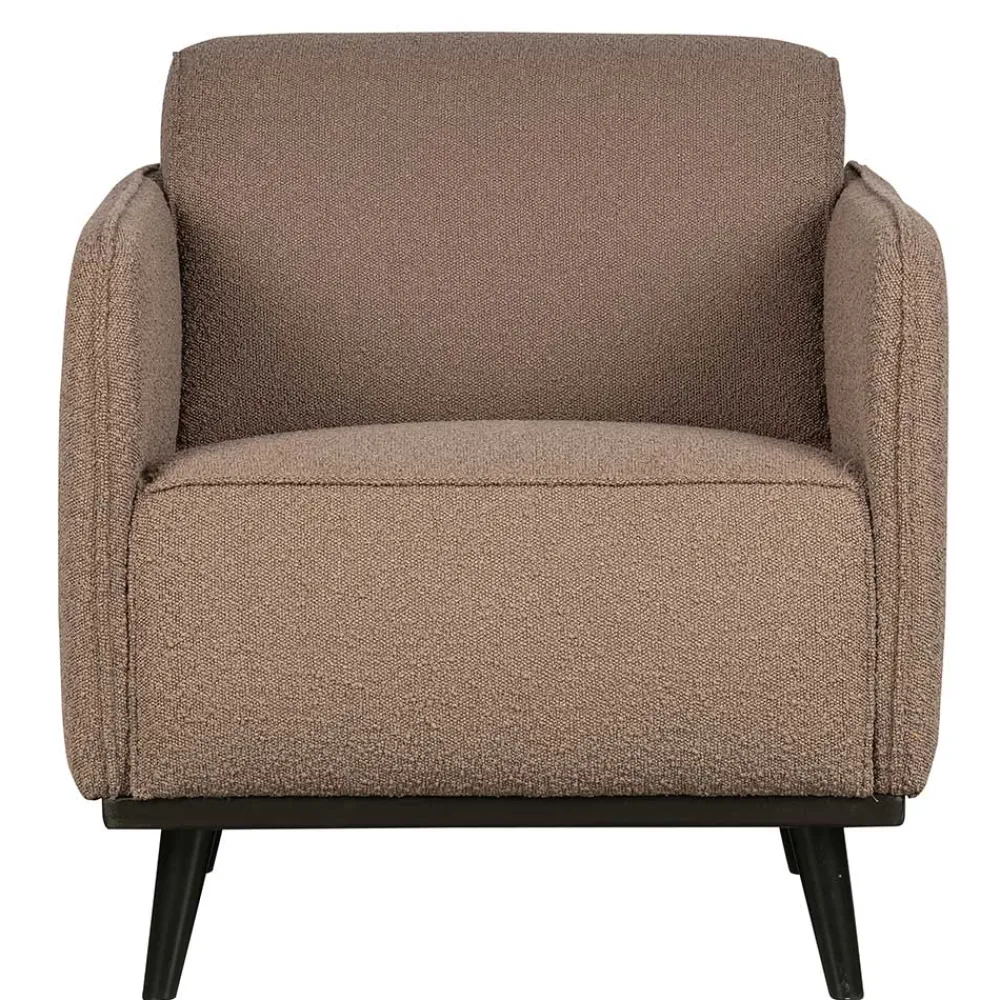 Wohnen Sessel<Hellbrauner Boucle Sessel mit Federkern - Bratannio
