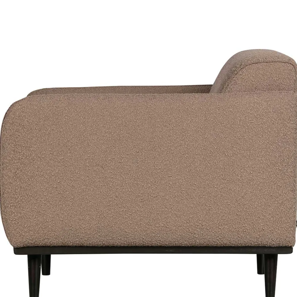 Wohnen Sessel<Hellbrauner Boucle Sessel mit Federkern - Bratannio