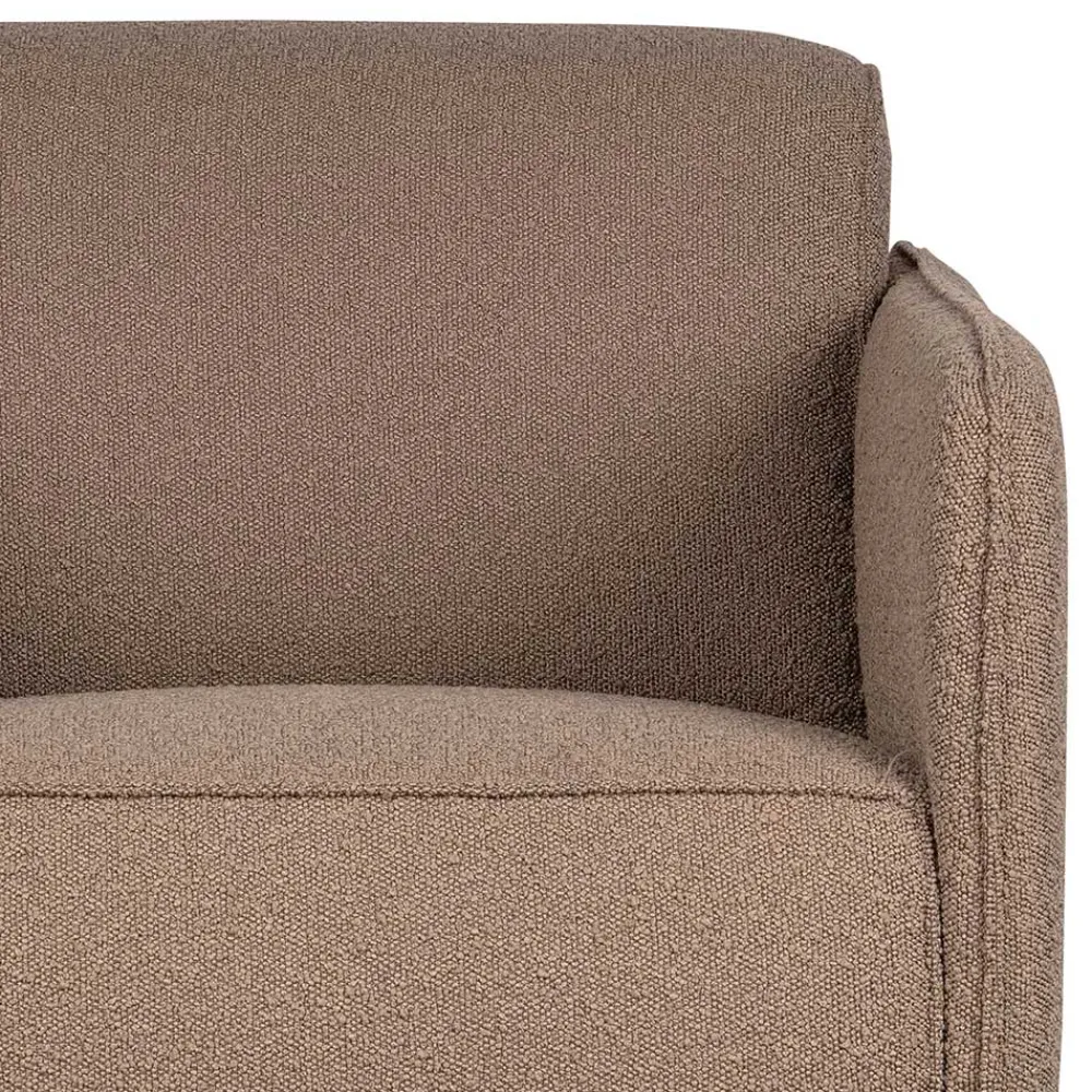 Wohnen Sessel<Hellbrauner Boucle Sessel mit Federkern - Bratannio