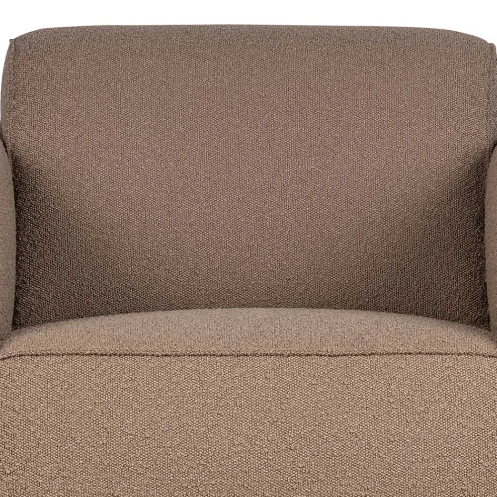Wohnen Sessel<Hellbrauner Boucle Sessel mit Federkern - Bratannio