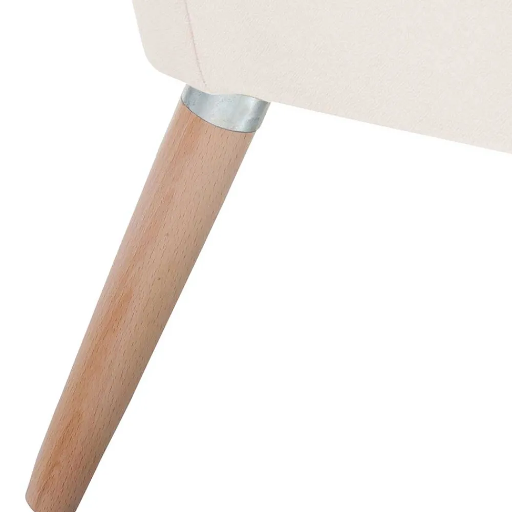 Wohnen Sessel<Heller Sessel in Creme Samtvelours - Agnesco