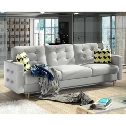 Wohnen Betten|Sofas<Helles Wohnzimmersofa mit Schlaffunktion - Yamura
