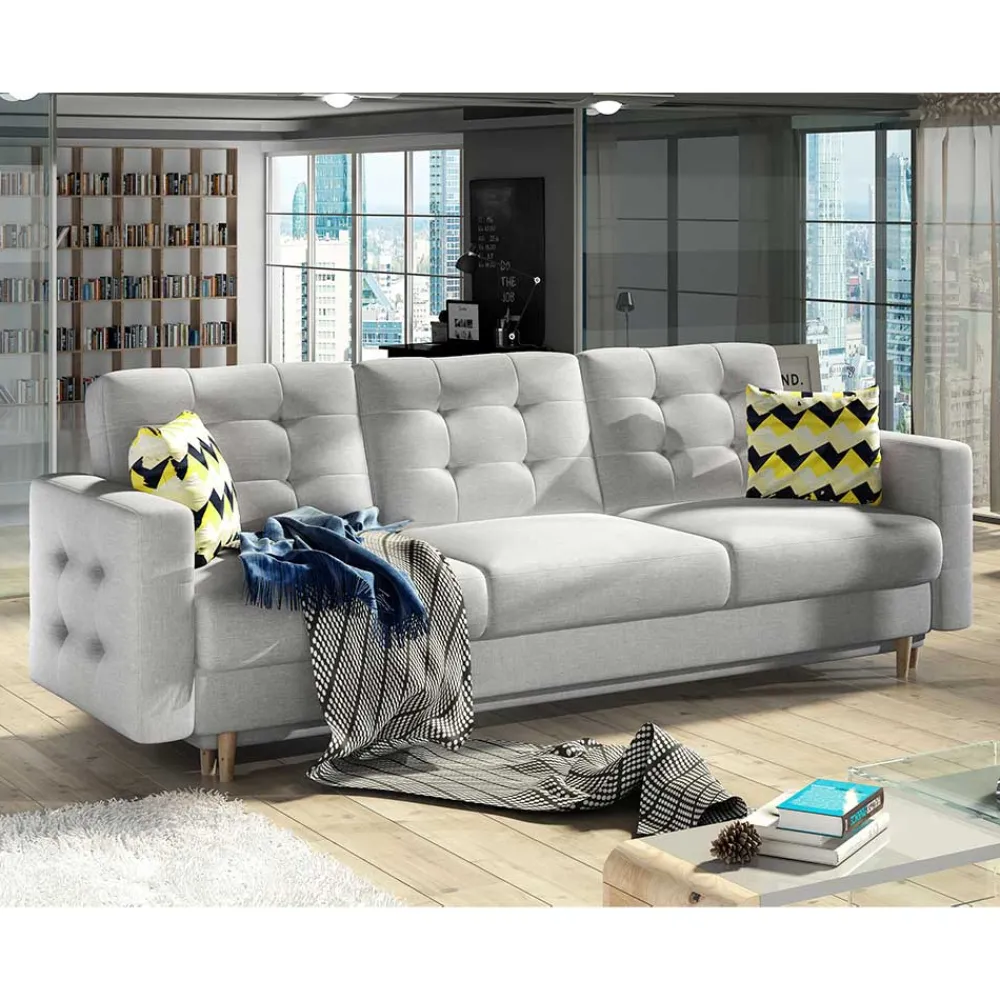 Wohnen Betten|Sofas<Helles Wohnzimmersofa mit Schlaffunktion - Yamura