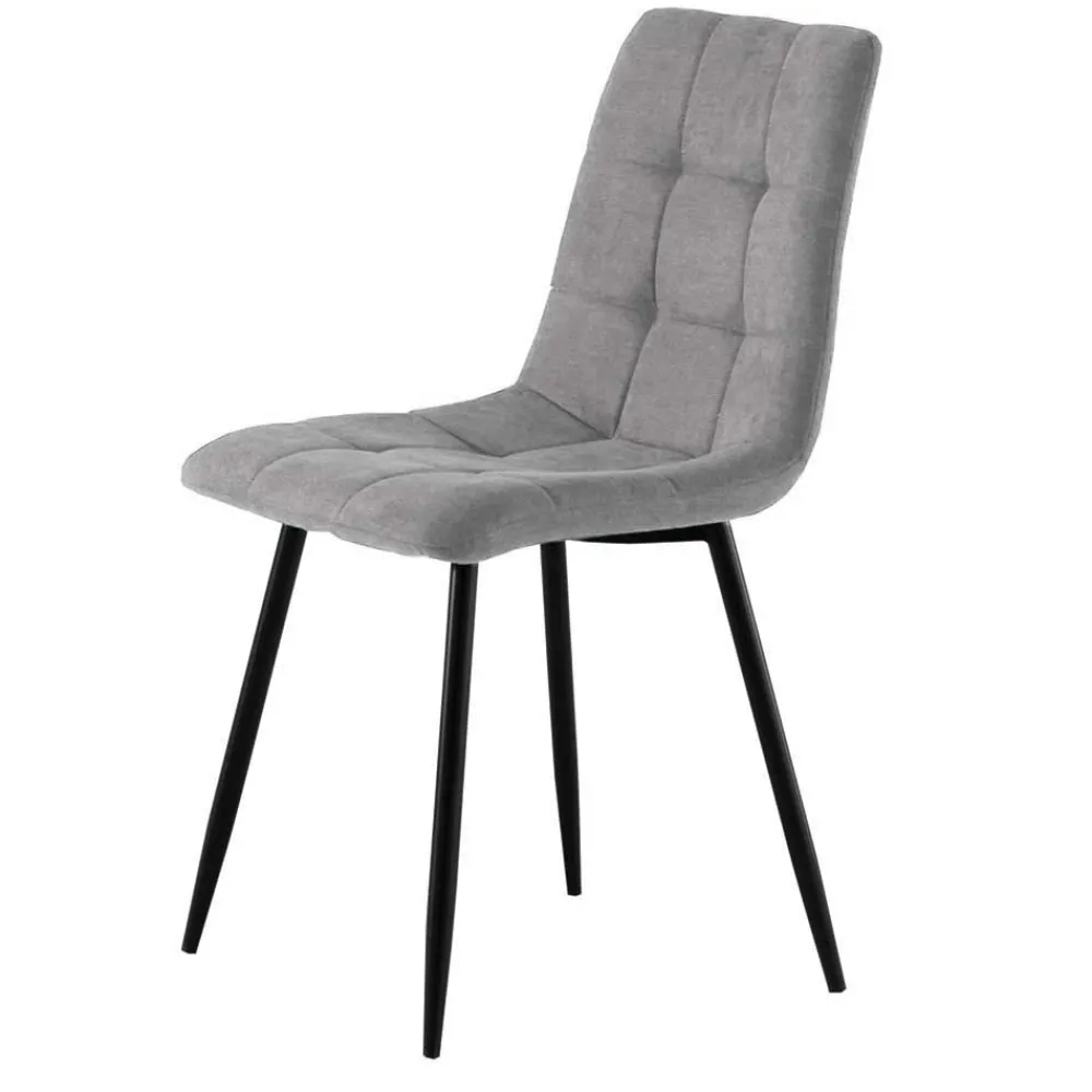 Wohnen Stühle<Hellgraue Esszimmerstühle modern - Bogor (4er Set)