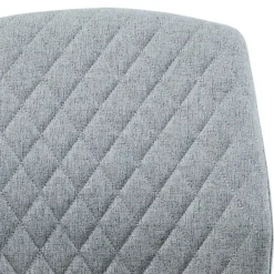 Wohnen Stühle<Hellgraue Polsterstühle aus Stoff - Servi (4er Set)