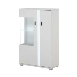 Wohnen Wohnwände<Highboard & TV Board & Wandboard mit LED - Tirol (dreiteilig)