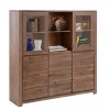Wohnen Highboards|Vitrinen<Highboard aus Akazie Massivholz und Glas - Ruffes