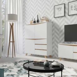 Wohnen Highboards<Highboard im Skandinavischen Wohnstil - Cady