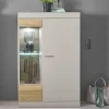 Wohnen Highboards<Highboard in Hellgrau & Zinneiche NB - Lioscas