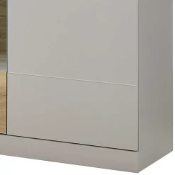 Wohnen Highboards<Highboard in Hellgrau & Zinneiche NB - Lioscas