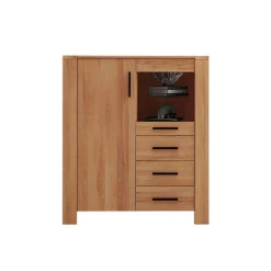 Wohnen Highboards<Highboard Kommode Mosniak aus Kernbuche Massivholz