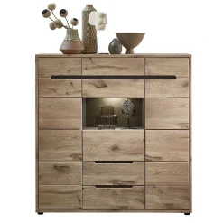 Wohnen Highboards<Highboard mit 3 Türen & 2 Schubladen - Zelio