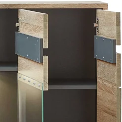 Wohnen Highboards<Highboard mit 3 Türen & 2 Schubladen - Zelio