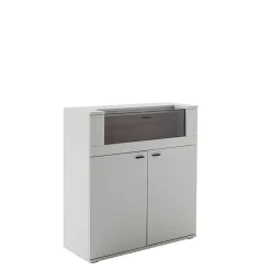 Wohnen Highboards<Highboard mit Glas Klappe & zwei Türen - Apulco
