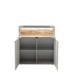Wohnen Highboards<Highboard mit Glas Klappe & zwei Türen - Apulco