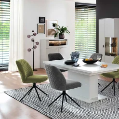 Wohnen Highboards<Highboard mit Glas Klappe & zwei Türen - Apulco