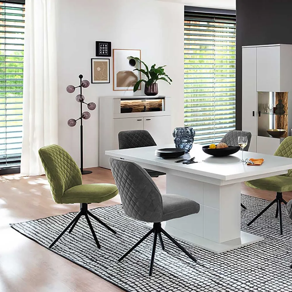 Wohnen Highboards<Highboard mit Glas Klappe & zwei Türen - Apulco