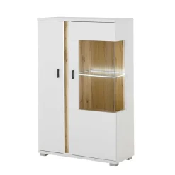 Wohnen Highboards<Highboard mit Glas und Licht modern - Racelyn