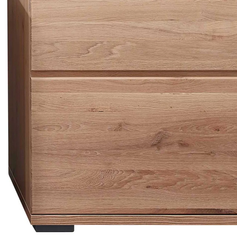 Wohnen Highboards|Vitrinen<Highboard mit Glaseinsatz und LED Beleuchtung - Latenda
