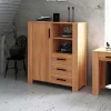 Wohnen Highboards<Highboard Mosniak aus Kernbuche Massivholz