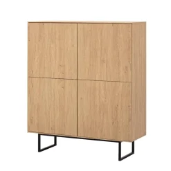 Wohnen Wohnwände<Highboard und Lowboard Set - Jaskin (zweiteilig)