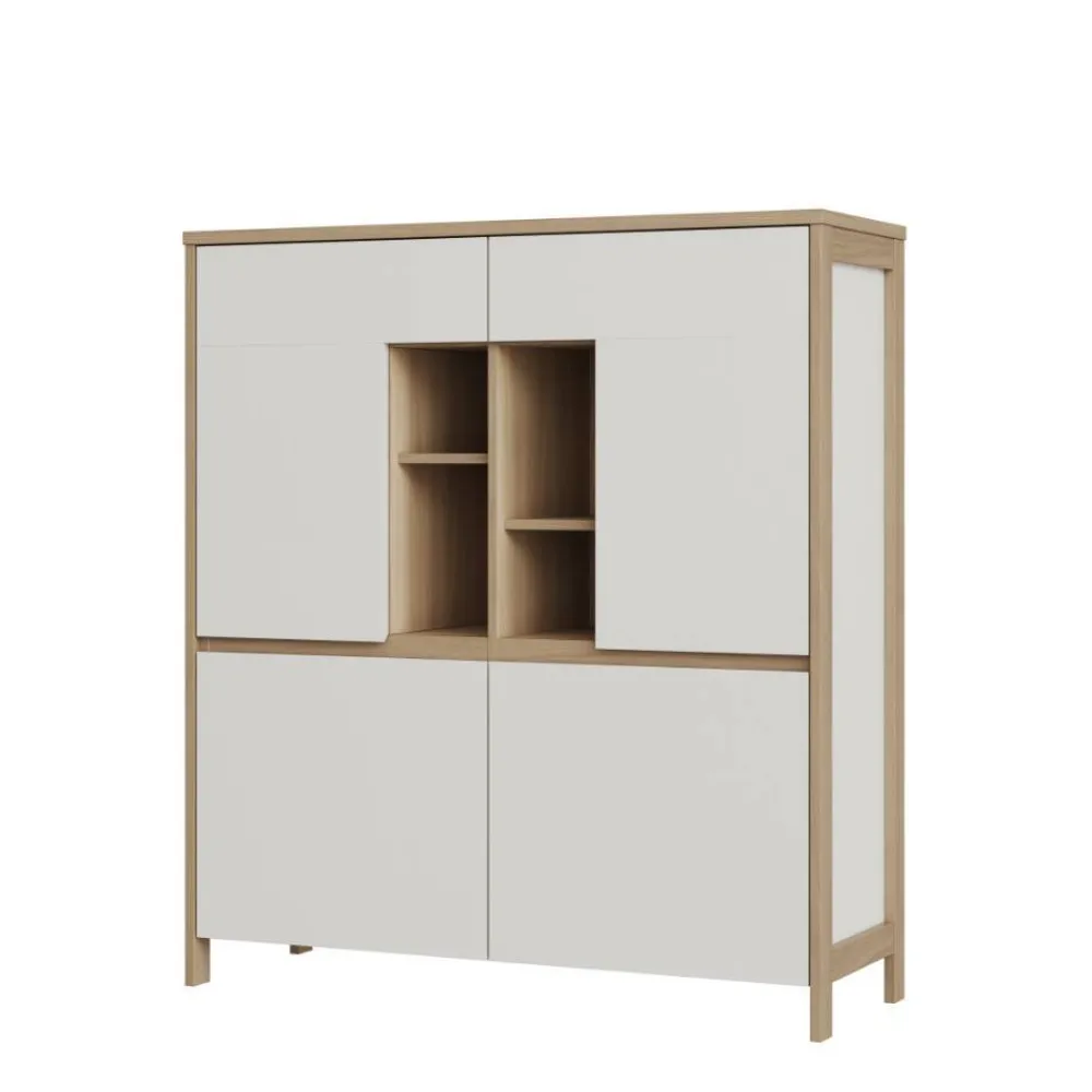 Wohnen Wohnwände<Highboard und TV-Board und Wandboard Set - Ovidio (dreiteilig)
