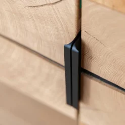 Wohnen Highboards|Vitrinen<Highboard Vitrine aus Eiche und Glas - Masicuri