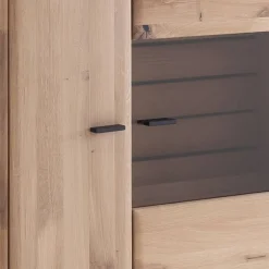 Wohnen Highboards|Vitrinen<Highboard Vitrine in Asteiche Hell - Azzurian