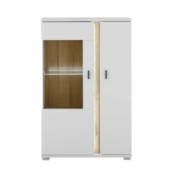 Wohnen Highboards|Vitrinen<Highboard Vitrine mit LED Beleuchtung - Racelyn