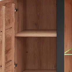 Wohnen Highboards|Vitrinen<Highboard Vitrine mit LED Beleuchtung - Latenda