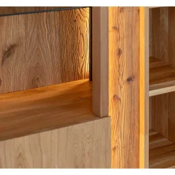 Wohnen Highboards|Vitrinen<Highboard Vitrine mit LED Beleuchtung - Cocondar