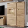Wohnen Highboards|Vitrinen<Highboard Vitrine Smonia aus Wildeiche Bianco