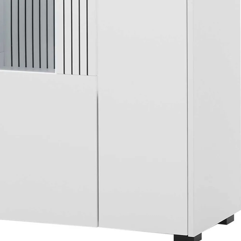 Wohnen Vitrinen<Highboard-Vitrine in Weiß - Dualkos